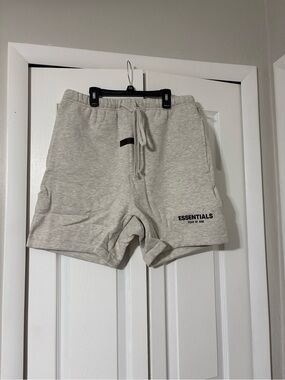 Essentials Fear of God Light Oatmeal Shorts